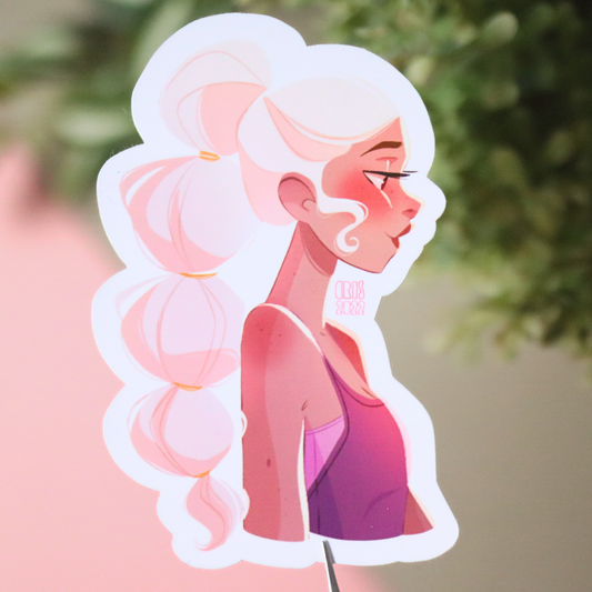 "Pink Lady" Sticker